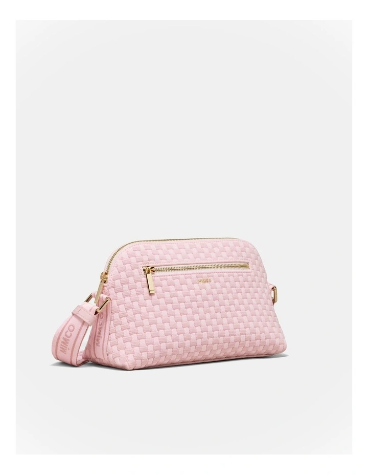 Squad Woven Crossbody Bag in Pink Salt image 3