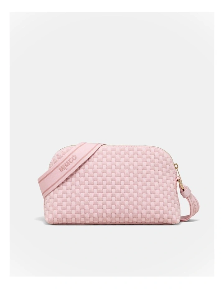 Squad Woven Crossbody Bag in Pink Salt image 4