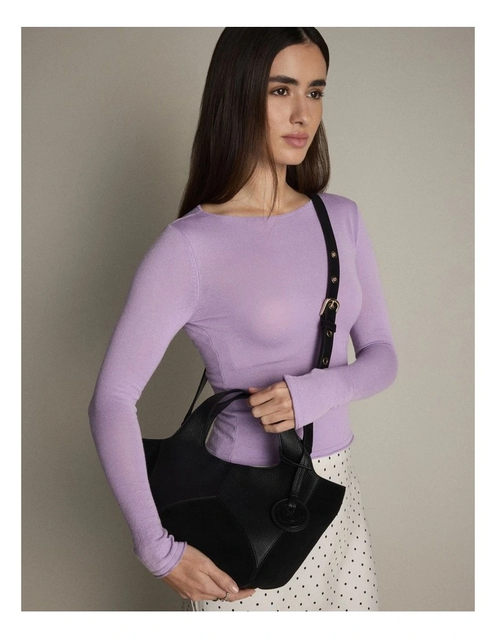 Calypso Mini Tote Bag in Black image 2