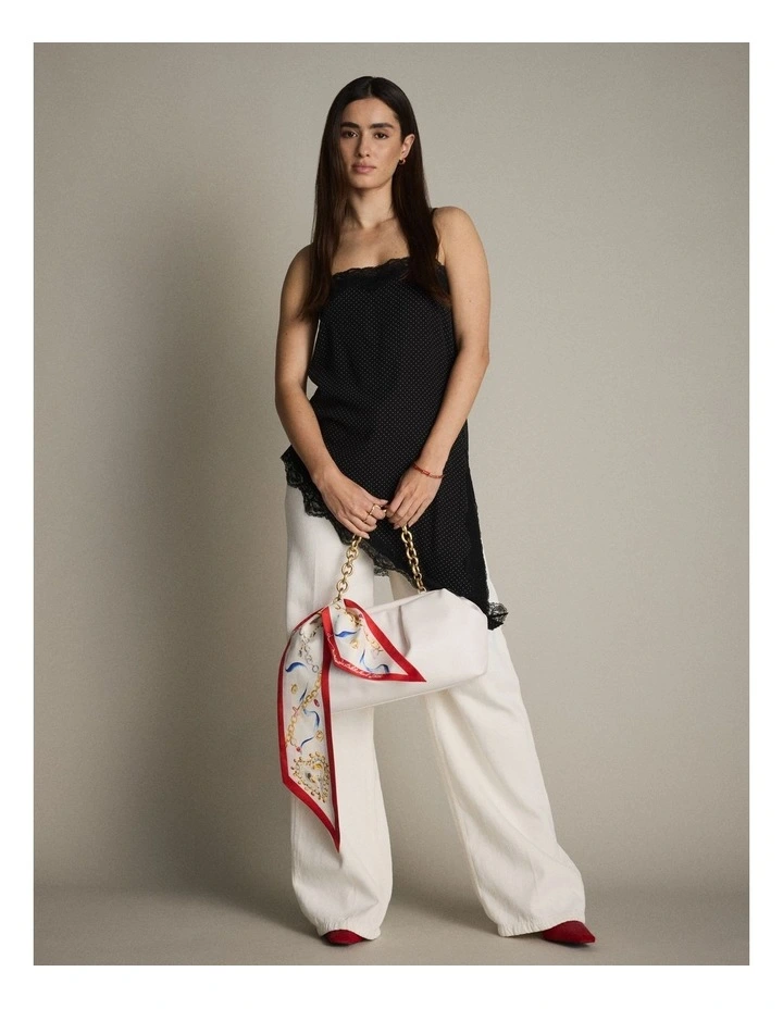 The Liv Clutch Bag in White image 2