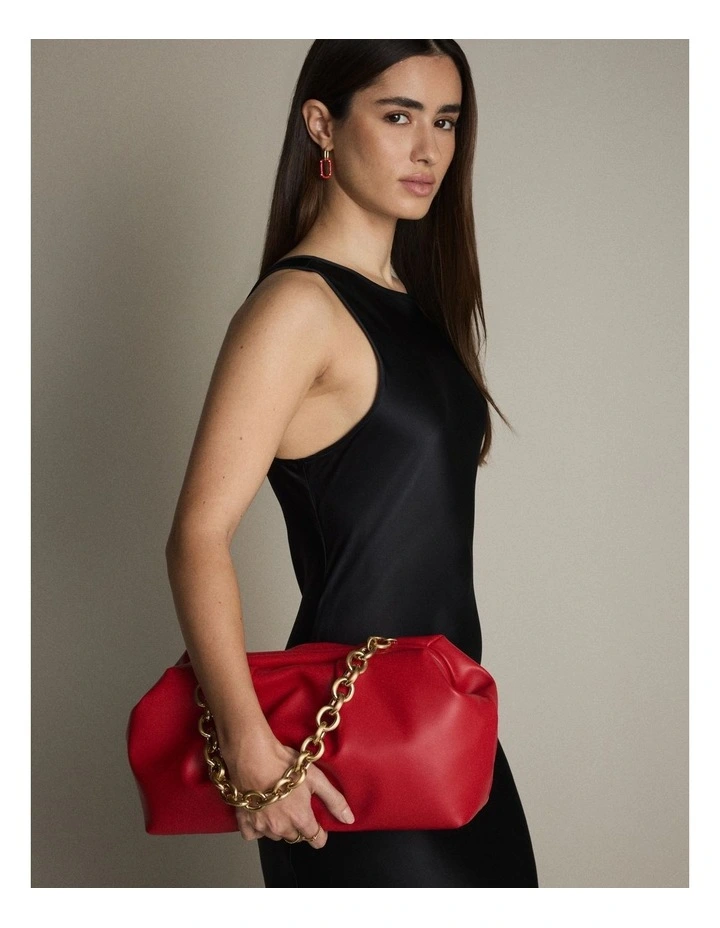 The Liv Clutch Bag in Red image 2