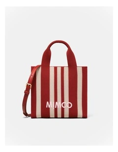 Blondie Small Tote Bag in Red Stripe
