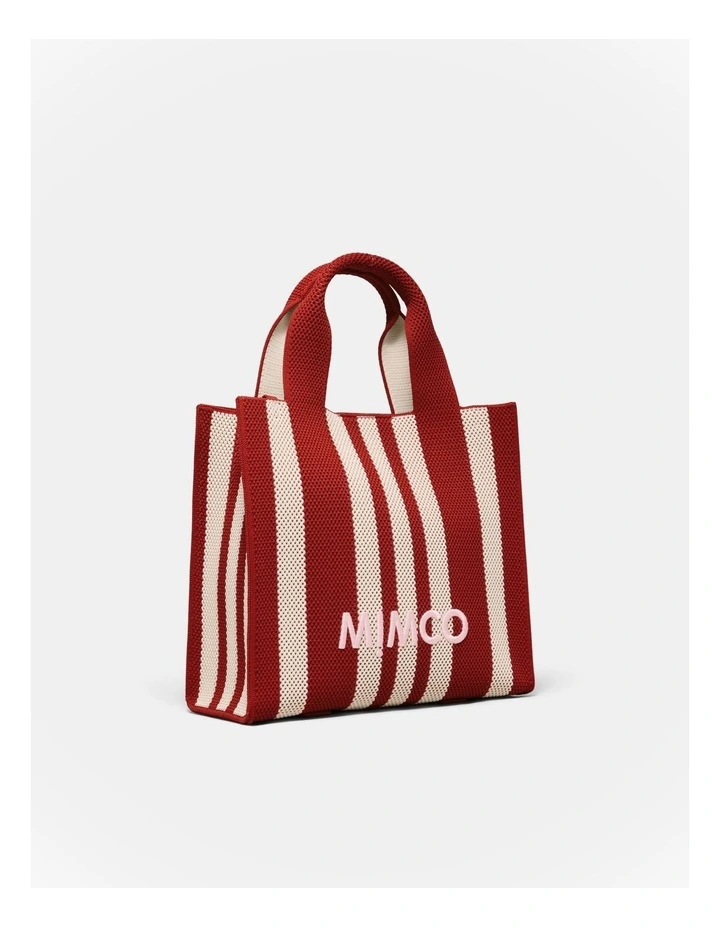 Blondie Small Tote Bag in Red Stripe image 3