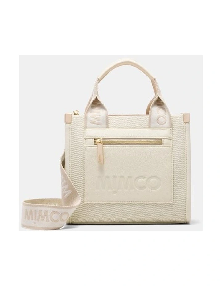 Patch Mini Tote Bag Bags Non Leather in Off White image 1