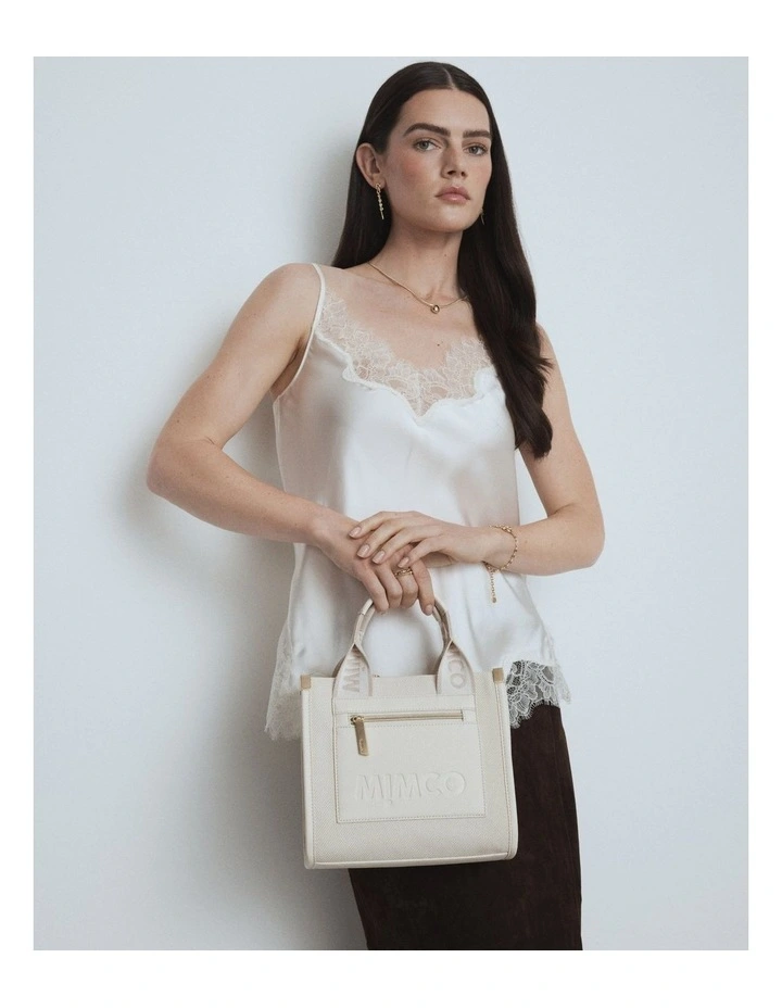 Patch Mini Tote Bag Bags Non Leather in Off White image 3
