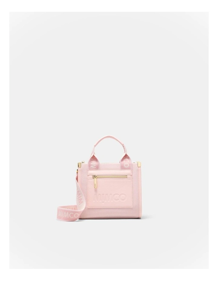 Patch Mini Tote Bag Bags Non Leather in Light Pink image 1