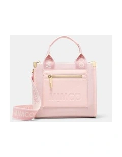 Patch Mini Tote Bag Bags Non Leather  in Light Pink