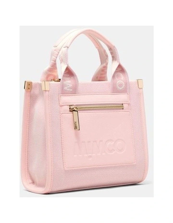 Patch Mini Tote Bag Bags Non Leather in Light Pink image 3