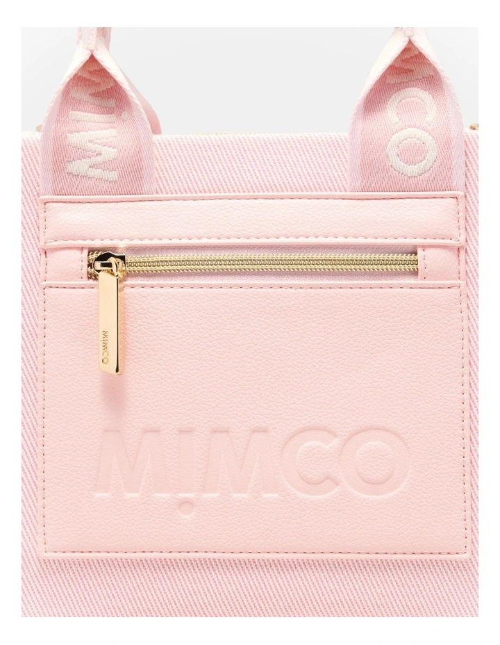 Patch Mini Tote Bag Bags Non Leather in Light Pink image 5