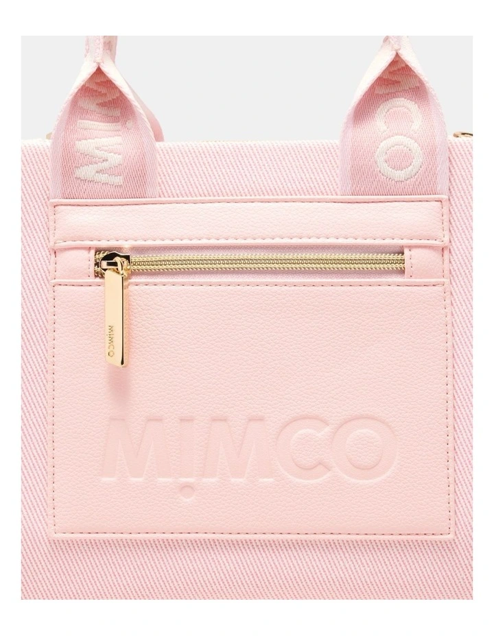 Patch Mini Tote Bag Bags Non Leather in Light Pink image 6
