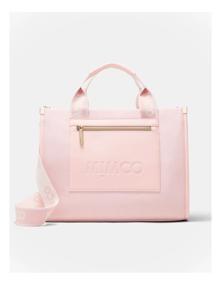 Patch Tote Bag Bags Non Leather in Light Pink image 1