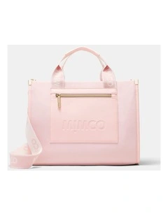 Patch Tote Bag Bags Non Leather in Light Pink