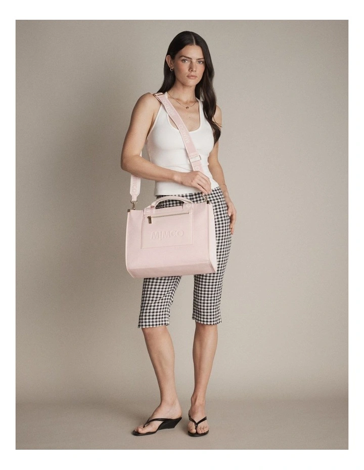 Patch Tote Bag Bags Non Leather in Light Pink image 2