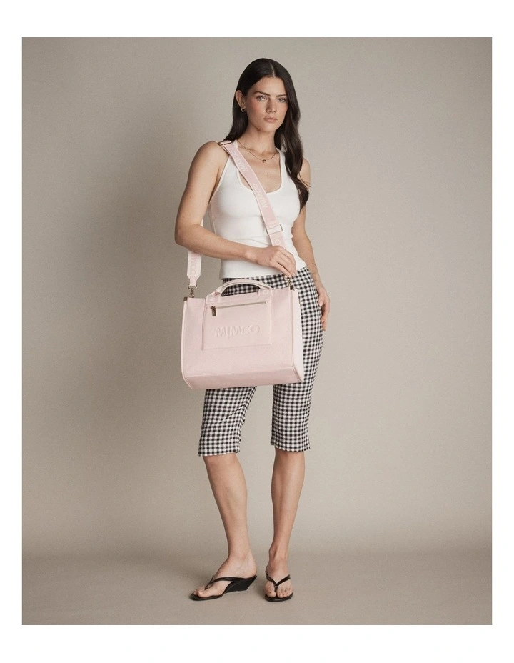Patch Tote Bag Bags Non Leather in Light Pink image 2