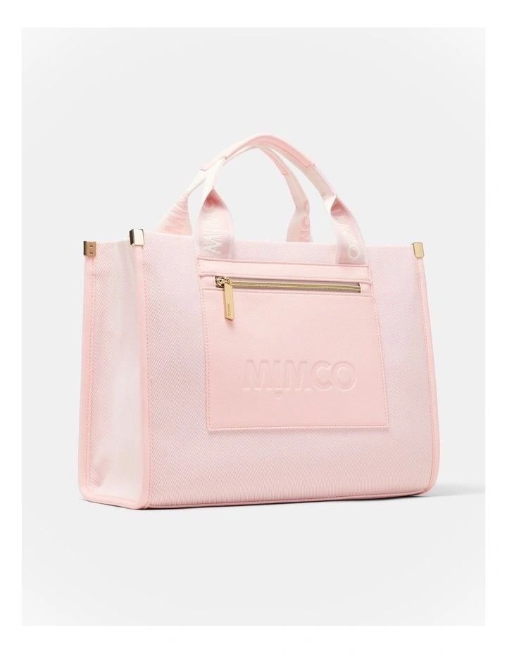 Patch Tote Bag Bags Non Leather in Light Pink image 3