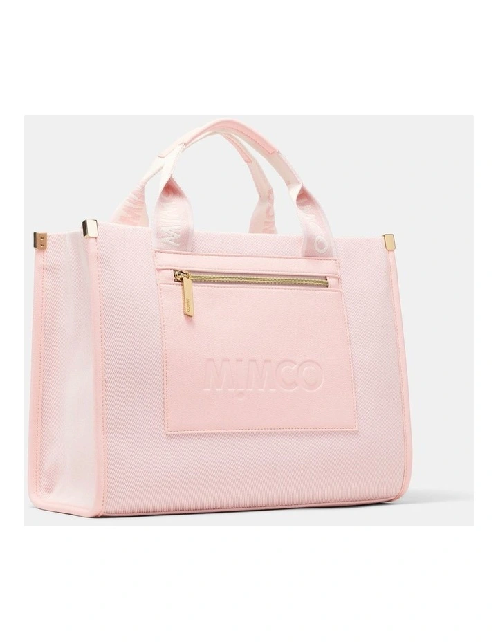 Patch Tote Bag Bags Non Leather in Light Pink image 3