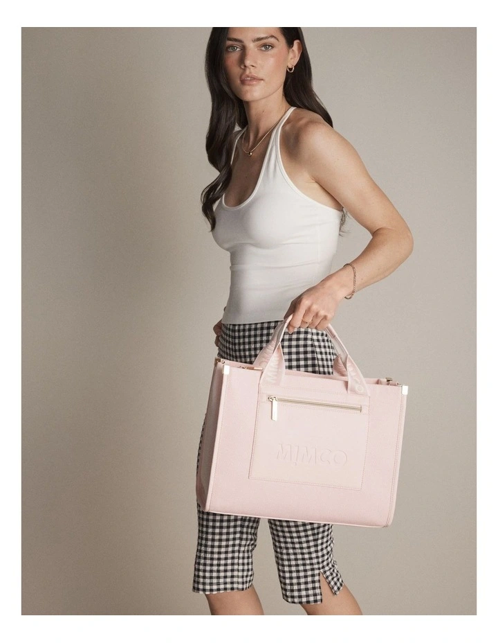 Patch Tote Bag Bags Non Leather in Light Pink image 4