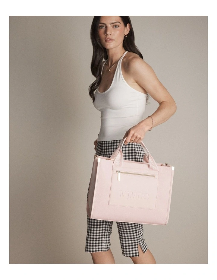 Patch Tote Bag Bags Non Leather in Light Pink image 4