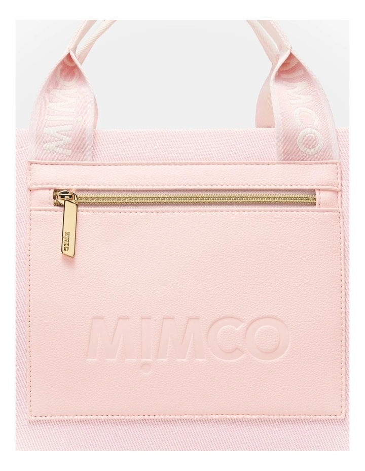 Patch Tote Bag Bags Non Leather in Light Pink image 6