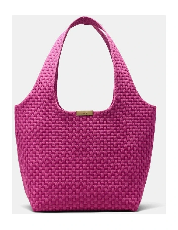Amelie Basket Tote Bag Bags Non Leather in Fuchsia image 6