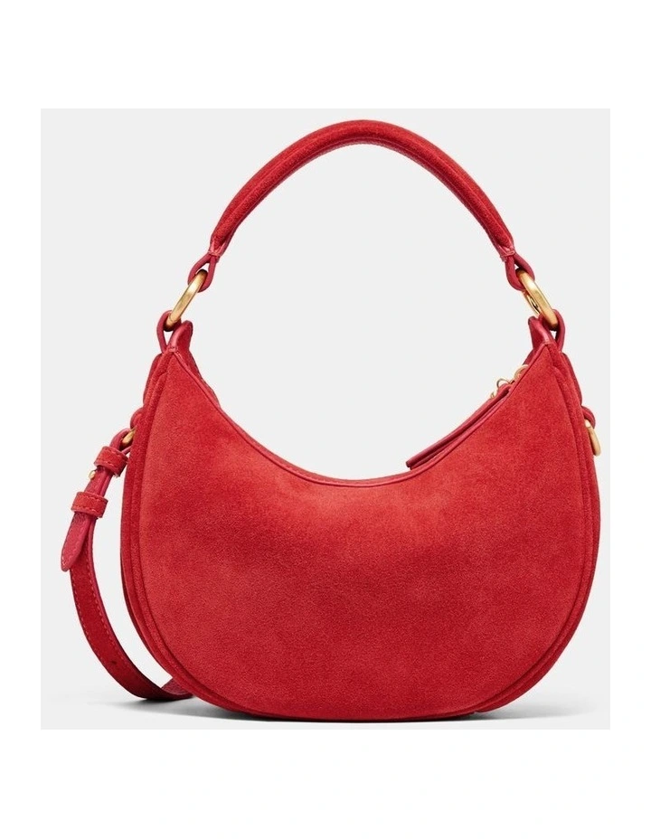 Luna Mini Crescent Bag Bags Leather in Red image 5