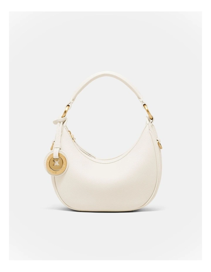 Luna Mini Crescent Bag Bags Leather in Off White image 1
