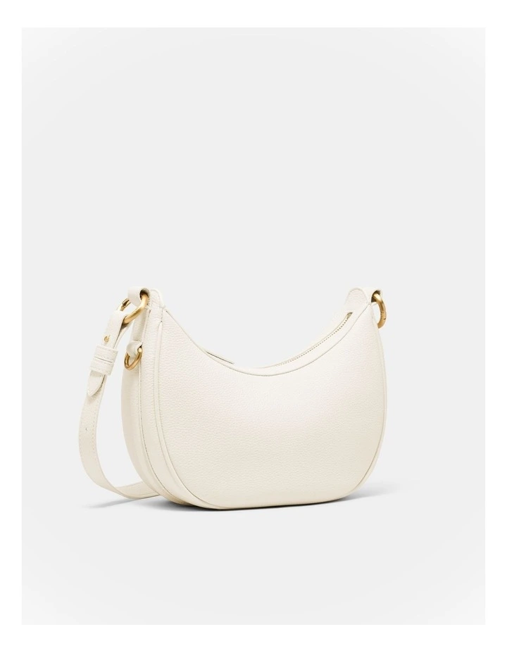 Luna Mini Crescent Bag Bags Leather in Off White image 2