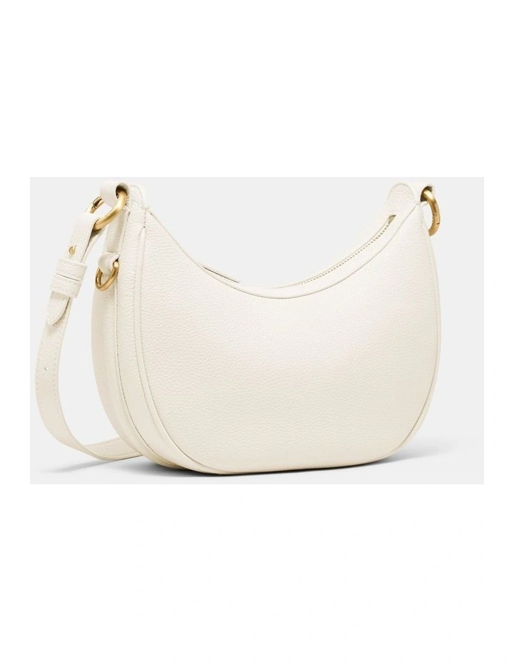 Luna Mini Crescent Bag Bags Leather in Off White image 2