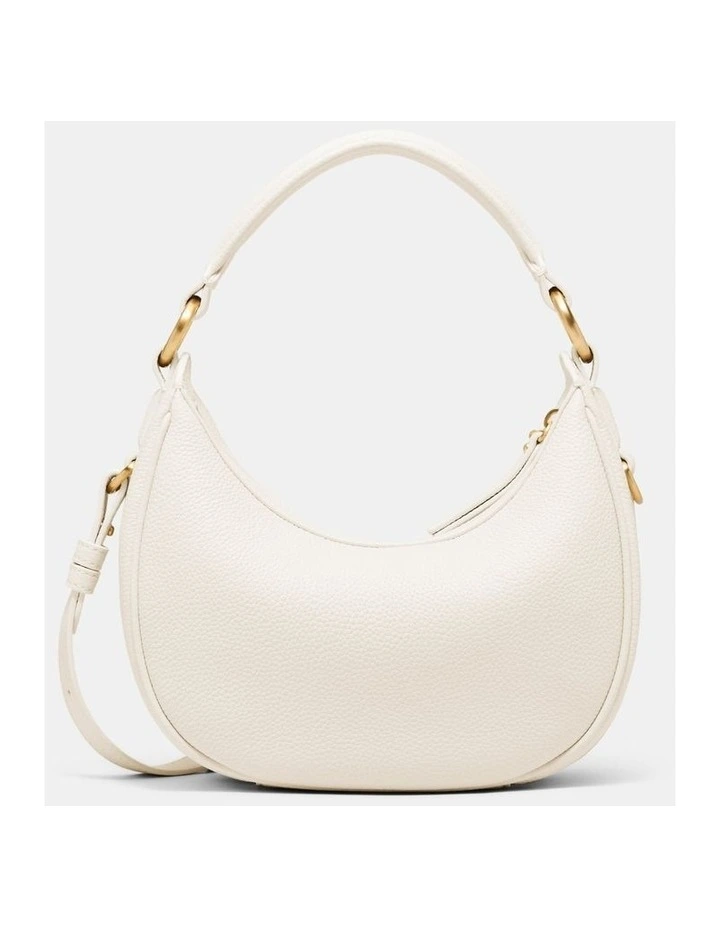 Luna Mini Crescent Bag Bags Leather in Off White image 3