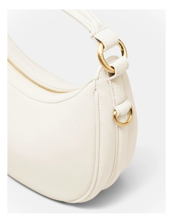Luna Mini Crescent Bag Bags Leather in Off White image 4