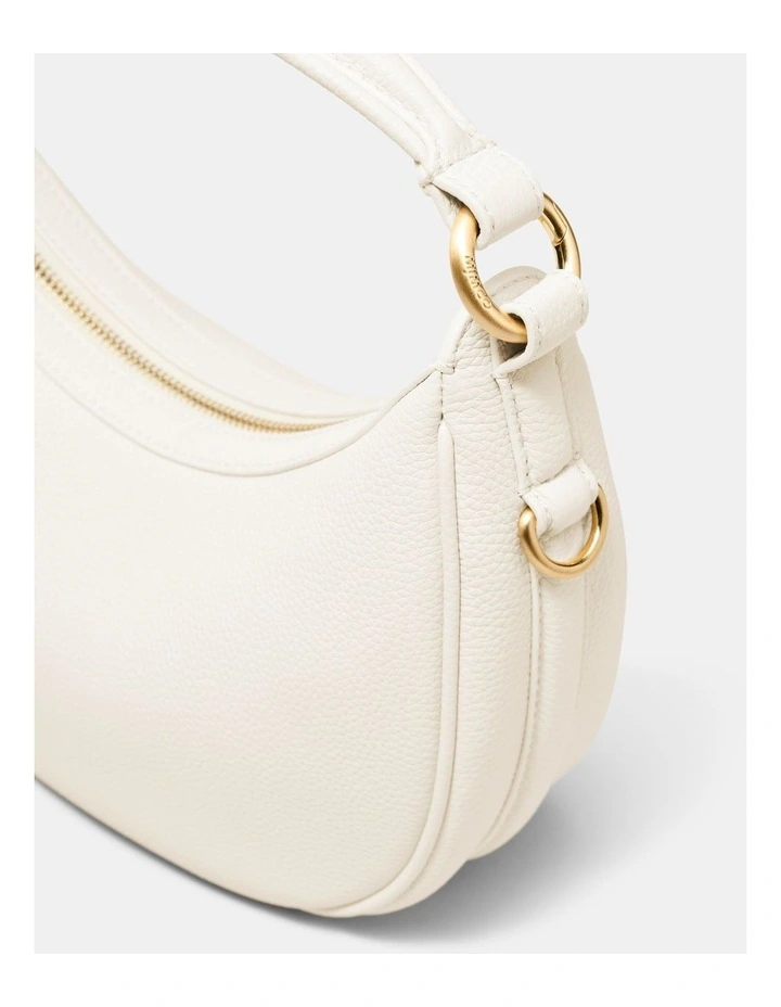 Luna Mini Crescent Bag Bags Leather in Off White image 4