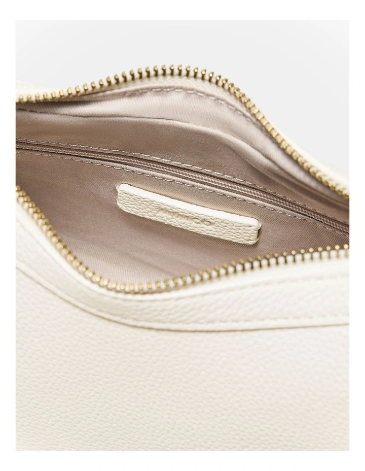 Luna Mini Crescent Bag Bags Leather in Off White image 5