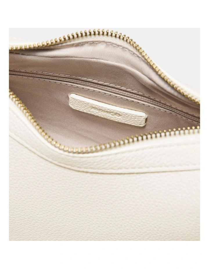 Luna Mini Crescent Bag Bags Leather in Off White image 5