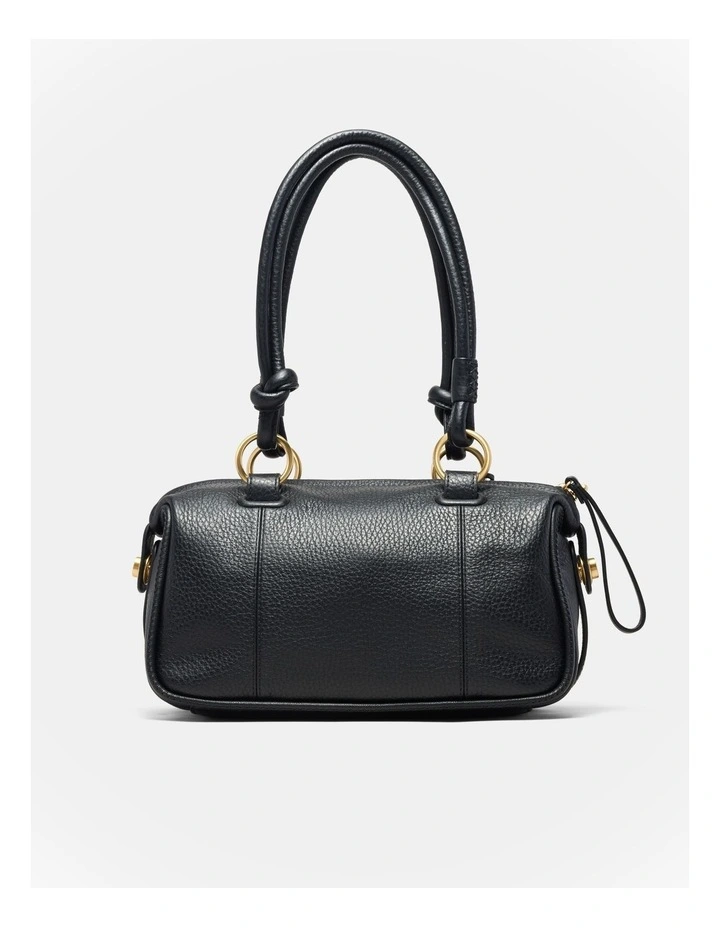 Mini Button Bag Bags Leather  in Black image 4