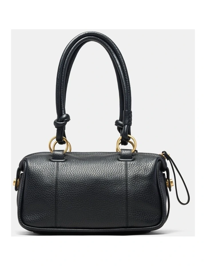Mini Button Bag Bags Leather in Black image 4