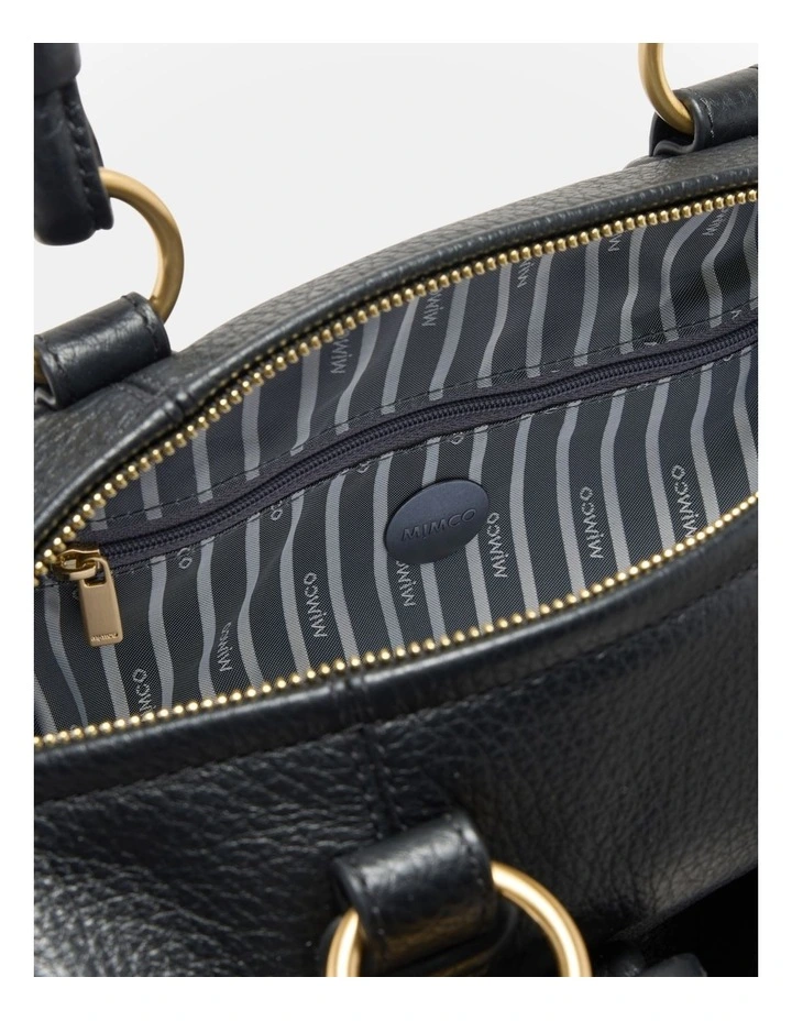 Mini Button Bag Bags Leather  in Black image 6