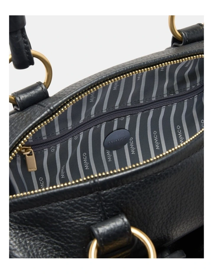 Mini Button Bag Bags Leather in Black image 6