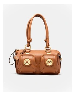 Mini Button Bag Bags Leather in Rust