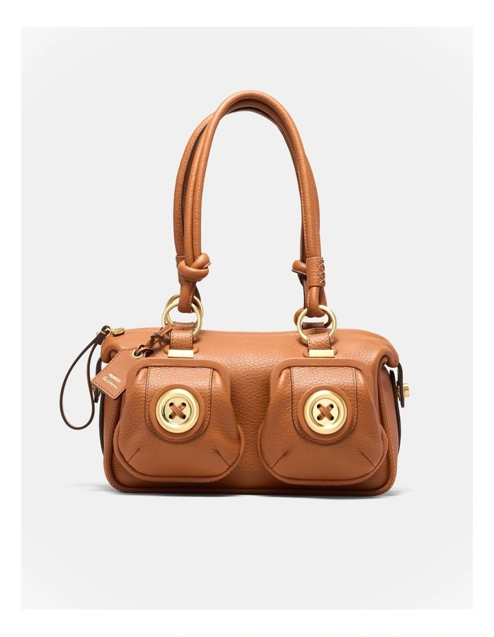 Mini Button Bag Bags Leather in Rust image 1