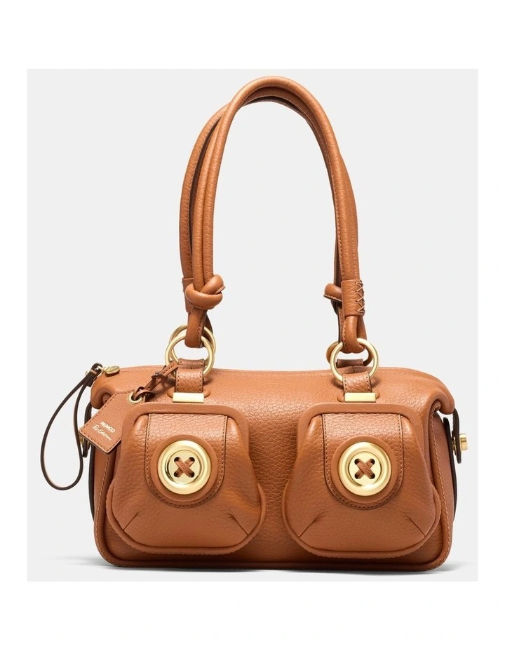 Mini Button Bag Bags Leather in Rust image 1