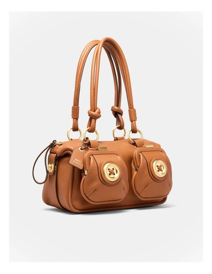 Mini Button Bag Bags Leather in Rust image 2