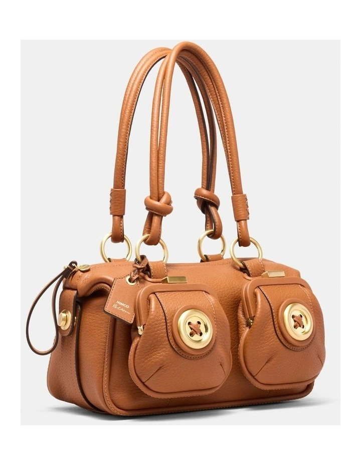 Mini Button Bag Bags Leather in Rust image 2
