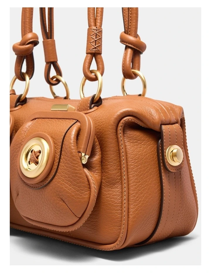 Mini Button Bag Bags Leather in Rust image 4