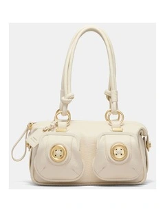 Mini Button Bag Bags Leather  in Off White