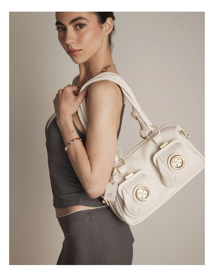 Mini Button Bag Bags Leather in Off White image 2