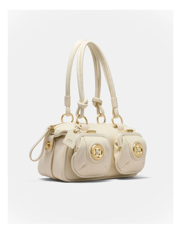 Mini Button Bag Bags Leather in Off White image 3