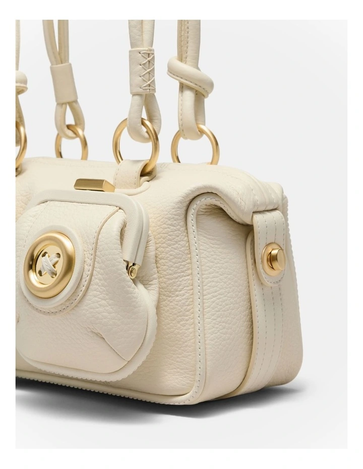 Mini Button Bag Bags Leather in Off White image 5