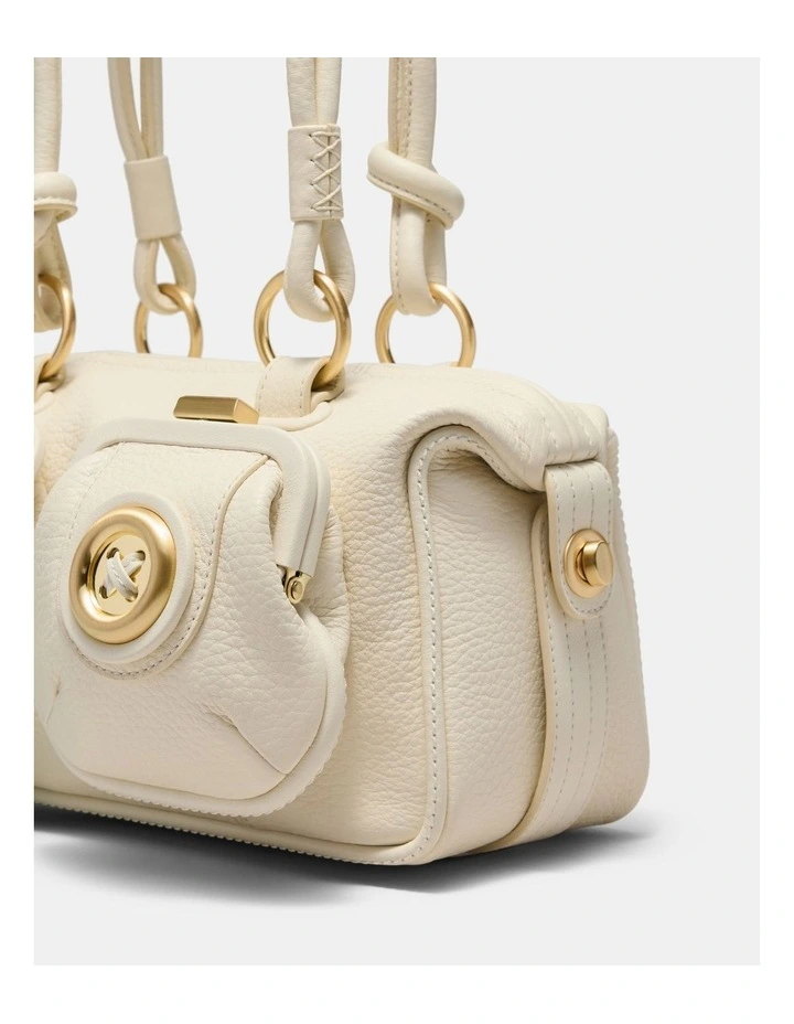 Mini Button Bag Bags Leather in Off White image 5