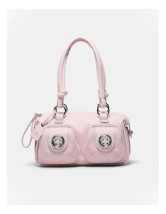 Mini Button Bag Bags Leather in Pink Mist