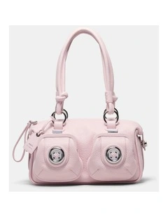 Mini Button Bag Bags Leather  in Pink Mist